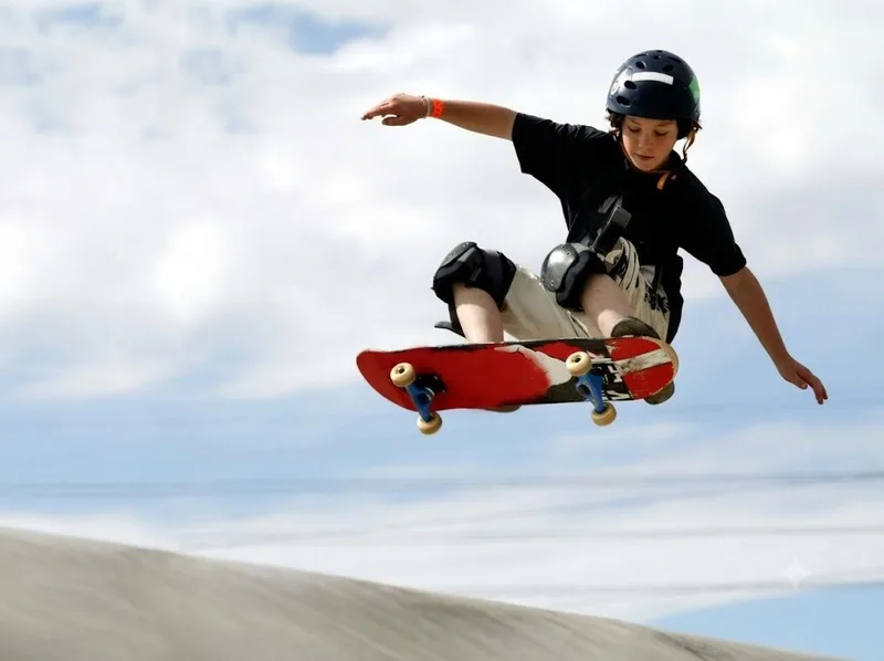 Những động tác cơ bản như Ollie, Kickflip giúp người chơi từng bước nâng cao khả năng điều khiển ván.